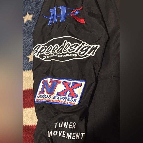 Vintage Realwheelz Racing Windbreaker Jacket L Cars Import Toyo Apc Supreme Max - Picture 6 of 12